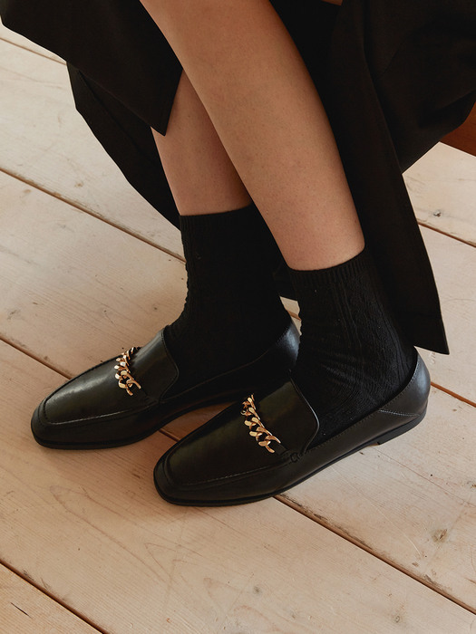 HARVEY Chained 2way loafer - 5color 1.5cm 체인 클래식 로퍼 바부슈