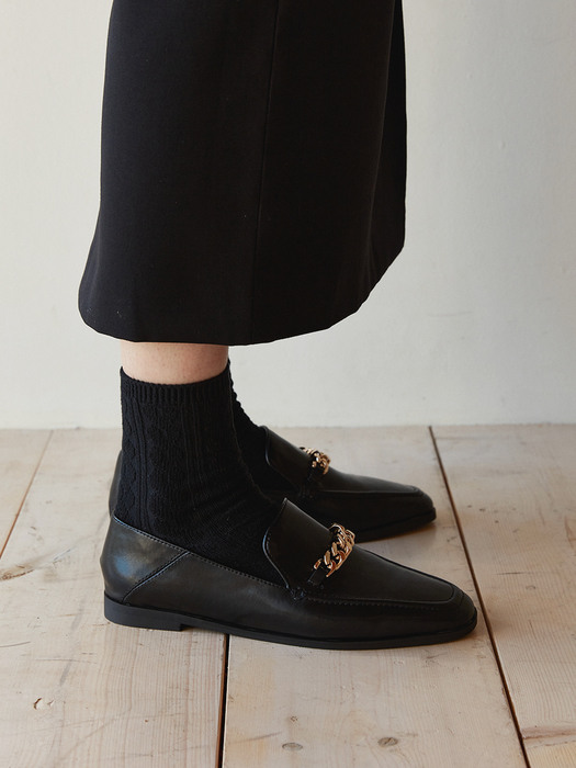 HARVEY Chained 2way loafer - 5color 1.5cm 체인 클래식 로퍼 바부슈