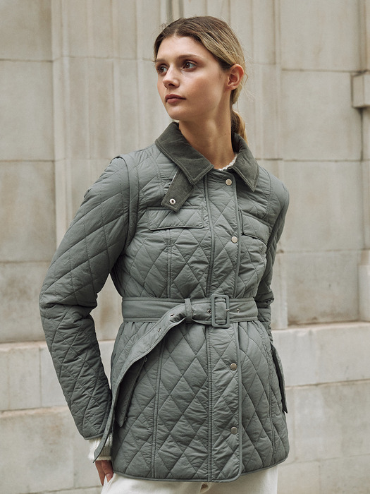 [City Outdoor] Detachable Sleeves Quilted Jacket