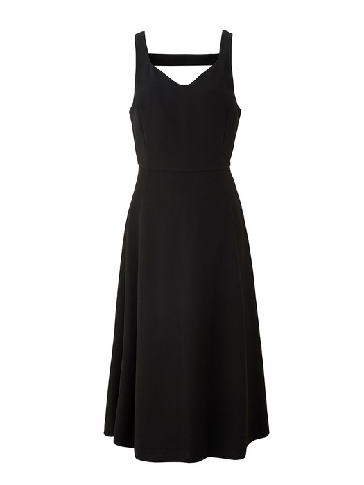 Bustier layered dress - Black