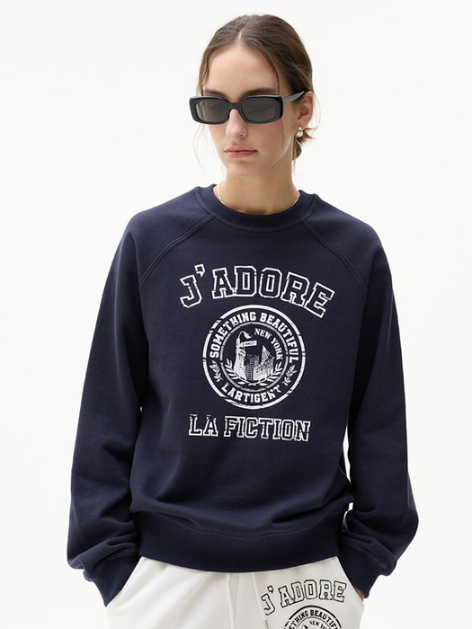 LK NEWYORK SWEATSHIRT(NAVY)