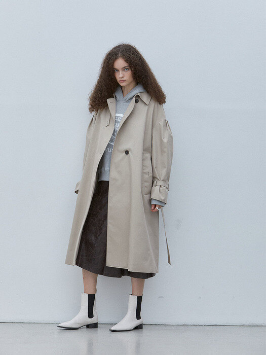 APOLO_OVER SIZE TRENCH COAT_BEIGE