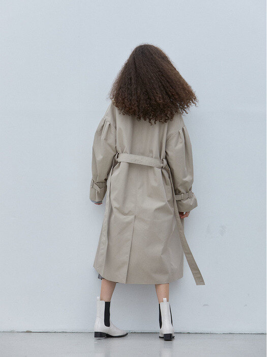APOLO_OVER SIZE TRENCH COAT_BEIGE