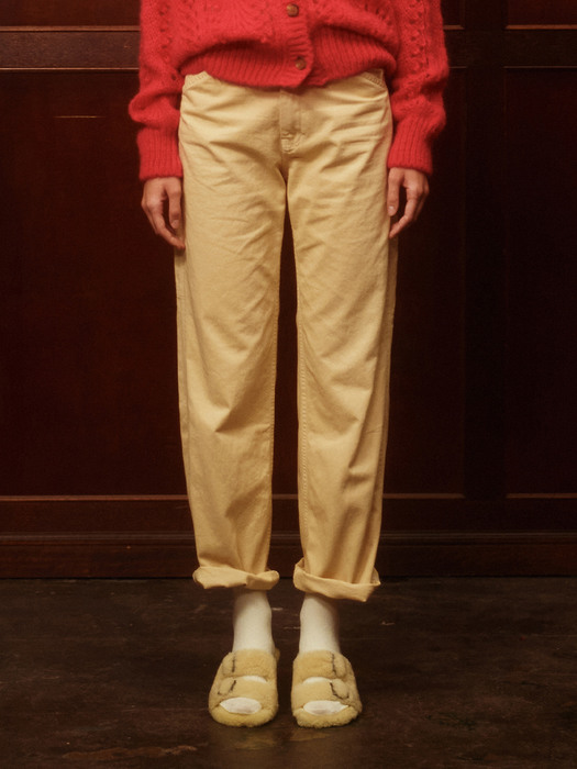 Double Stitch Hammer Loop Pants (Butter)