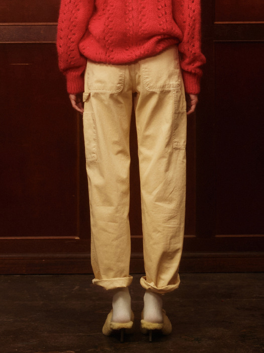 Double Stitch Hammer Loop Pants (Butter)