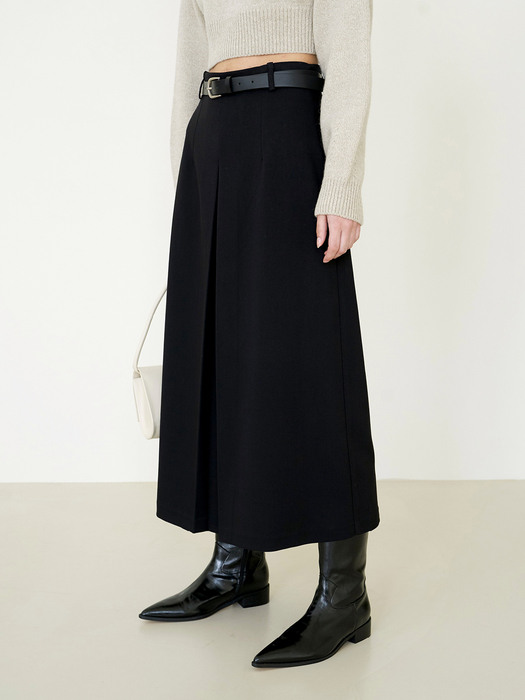 High-Rise Maxi Skirt Black