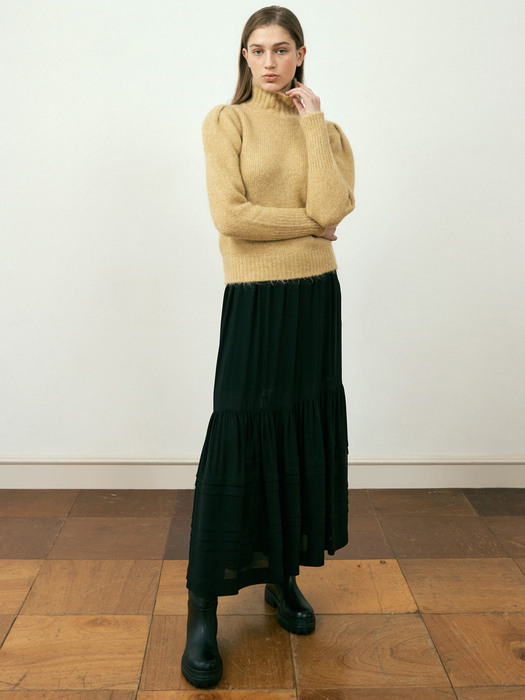 22FW TIEREL SKIRT(BLACK)