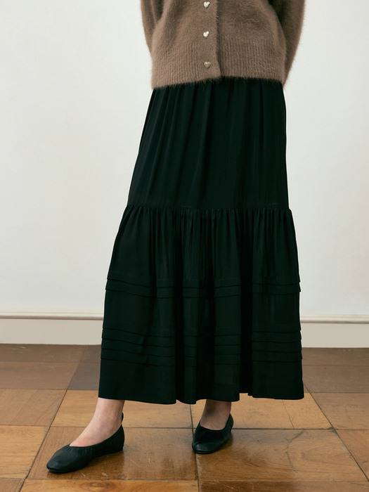 22FW TIEREL SKIRT(BLACK)