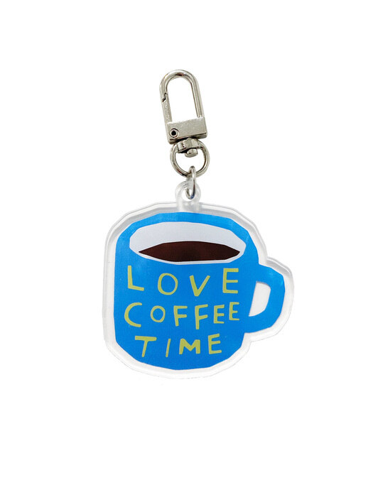Love Coffee Time Keyring
