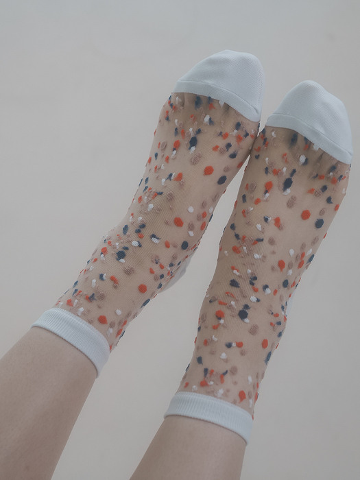 [선물포장]Affleck see-through socks 3colors