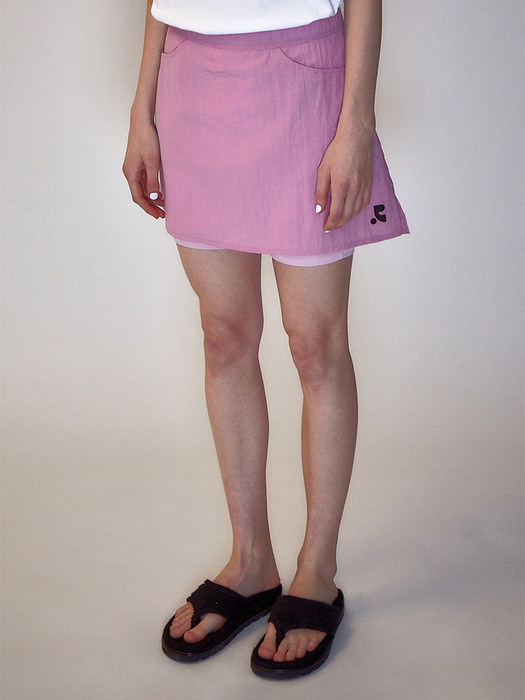 RR NYLON SKIRT PANTS - PINK