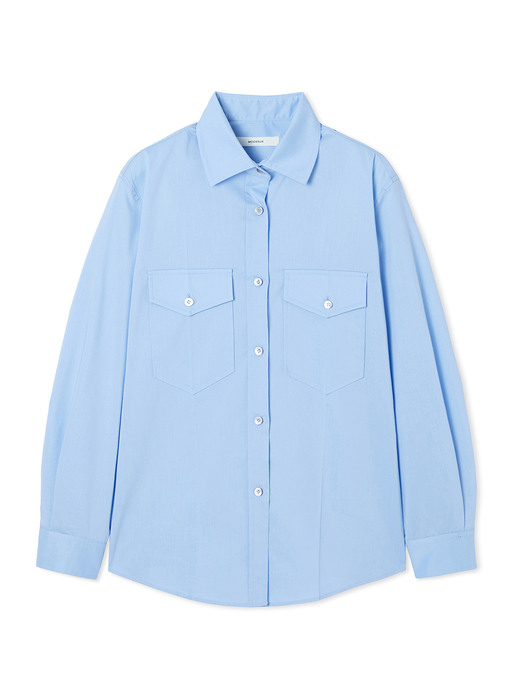 UNISEX, Pocket Classic Shirt / Sky