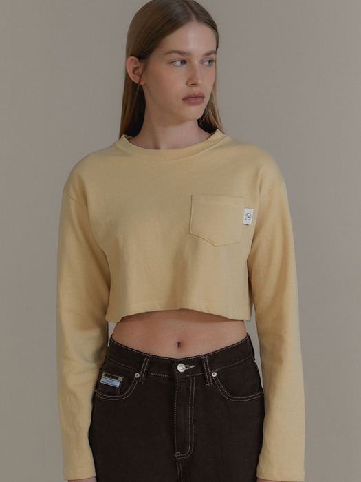 ANC POCKET CROP TEE_MUSTARD