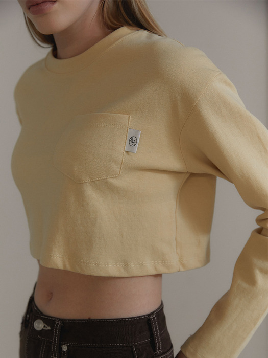 ANC POCKET CROP TEE_MUSTARD