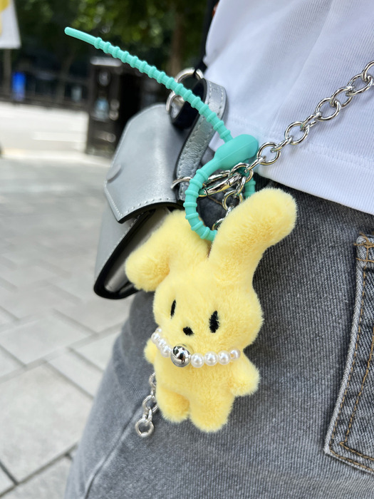 Pearl Rabbit Doll Bag Charm Key Ring