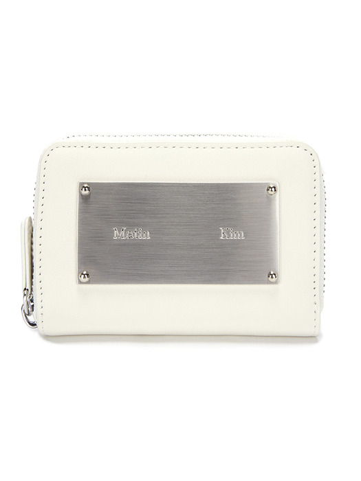 VINTAGE COMPACT WALLET IN IVORY