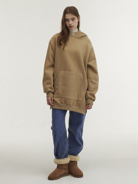 Napping Hood Long Sweatshirt_Beige