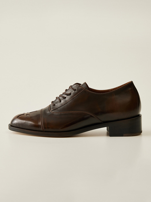 Molly Signature Derby Shoes_Smoky Brown