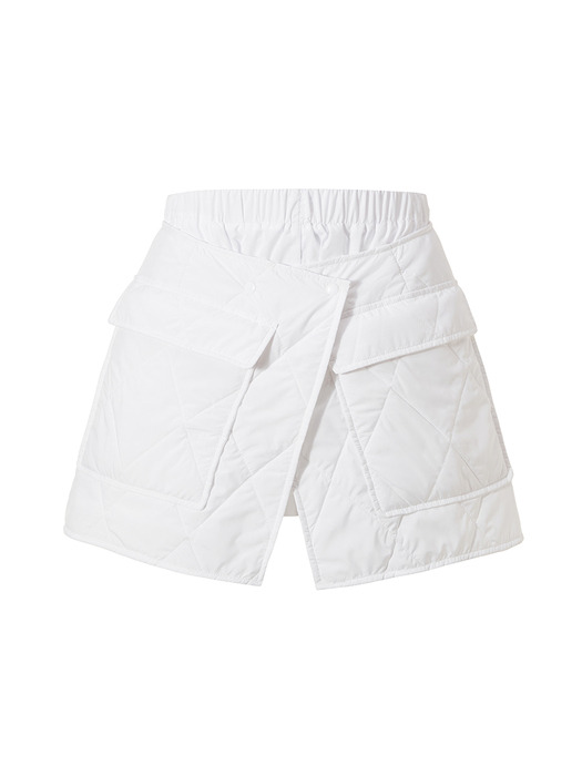 Breeze SK 2way wrap mini skirt [white]