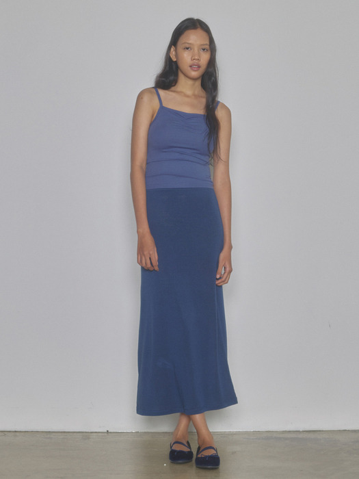 Soft long skirt (blue)