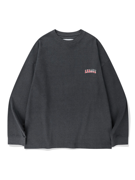Princeton Overlay Long-Sleeved T-Shirt (PIGMENT CHARCOAL)