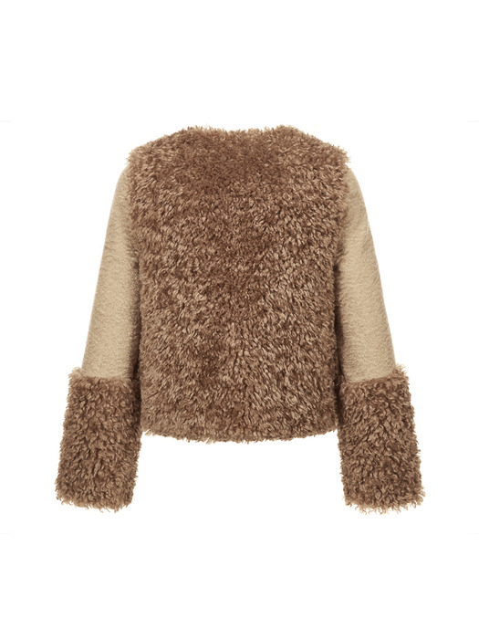 FAUX FUR FURRY JACKET (LJK027KRFKF)