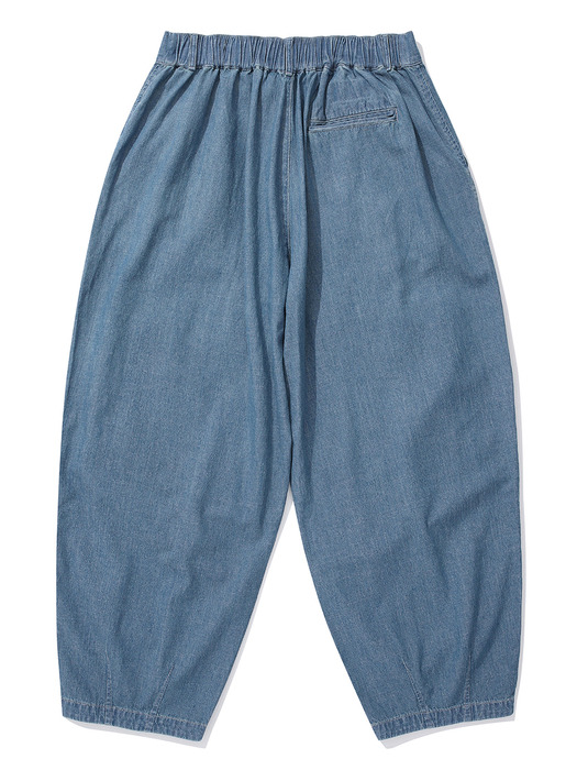 SL-LABEL DENIM WIDE FIT BALLOON PANTS 라이트데님