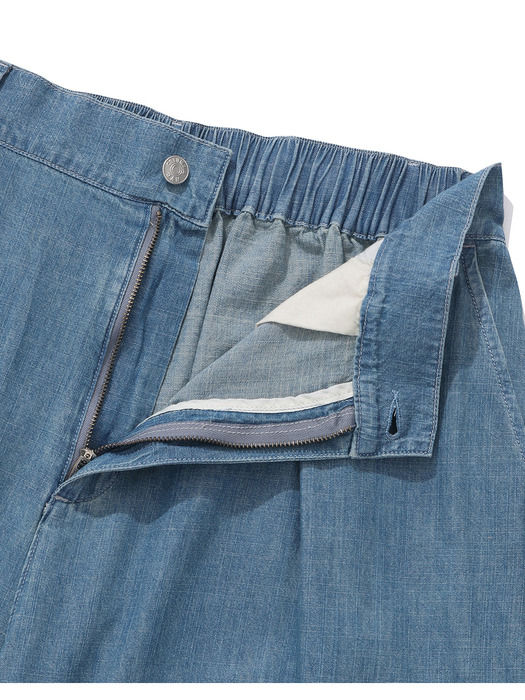 SL-LABEL DENIM WIDE FIT BALLOON PANTS 라이트데님