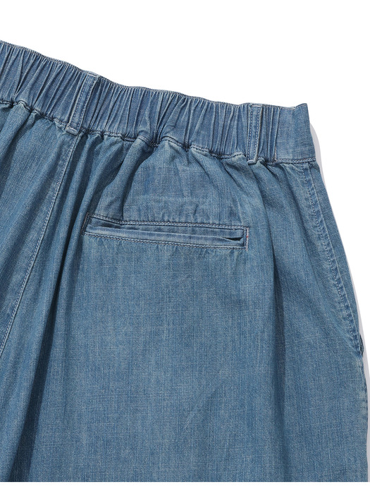 SL-LABEL DENIM WIDE FIT BALLOON PANTS 라이트데님