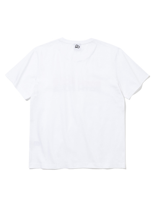 레터링 포인트 티셔츠 [WHITE]