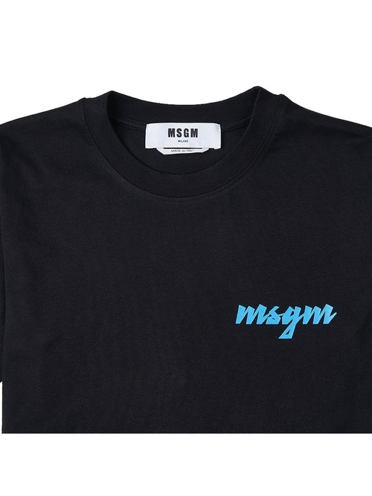 MSGM 여성 트로피컬 로고 반팔 티셔츠 3441MDM185 237002 99