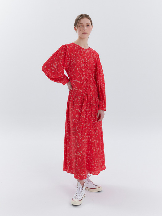 Dot Maxi Dress (Red)