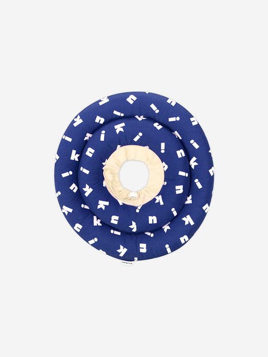 SIGNATURE LOGO DONUT NECK COLLAR-NAVY(넥카라)