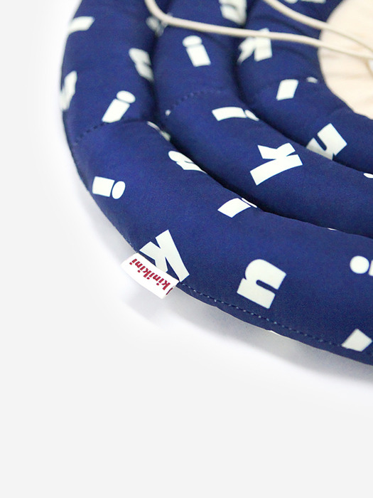 SIGNATURE LOGO DONUT NECK COLLAR-NAVY(넥카라)