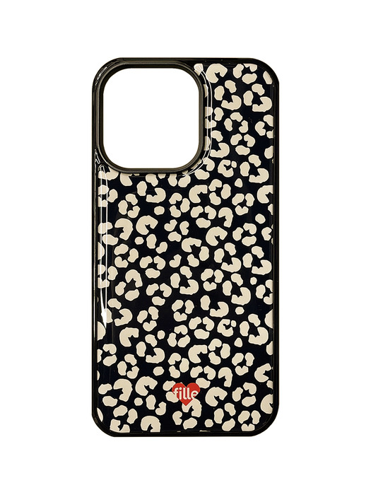 에폭시 Flower iPhone Case - Black & Ivory