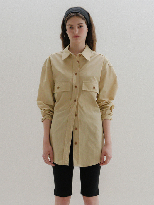 U Over Big Pocket Shirt_2colors