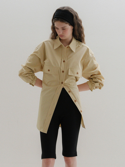 U Over Big Pocket Shirt_2colors