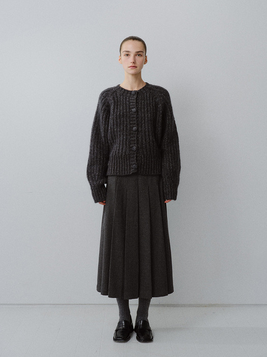 TFW CLASSIC WOOL PLEATS SKIRT_2COLORS