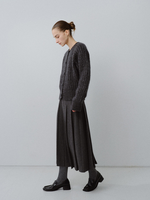 TFW CLASSIC WOOL PLEATS SKIRT_2COLORS