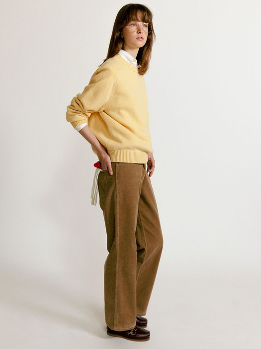 Washed corduroy pants (Vintage camel)