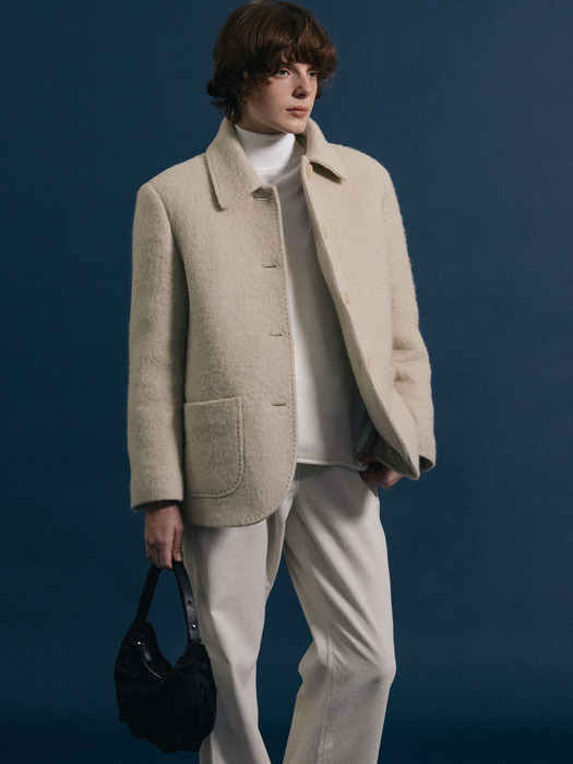 Blen wool jacket (Dark ivory)