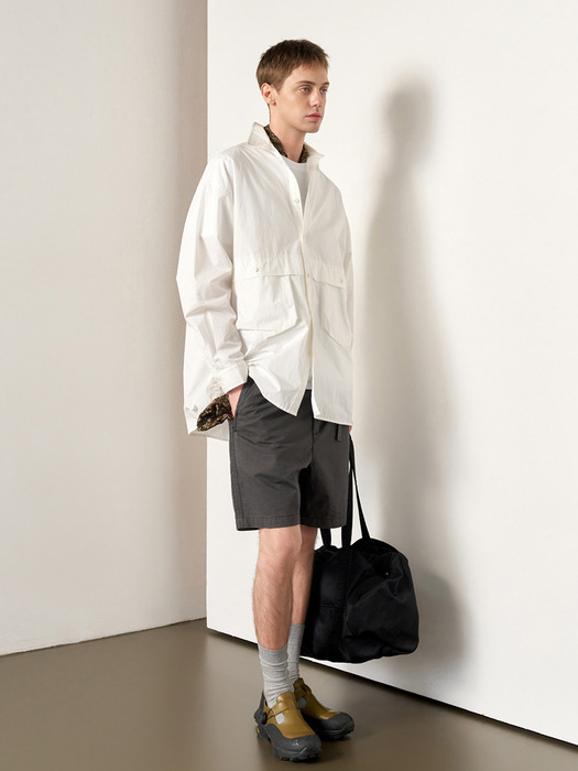 MAN 루즈핏 포켓 나일론 셔츠 [WHITE] / SBE1U03005