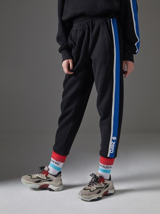 Zero Stripe Tape Track Pants_Black