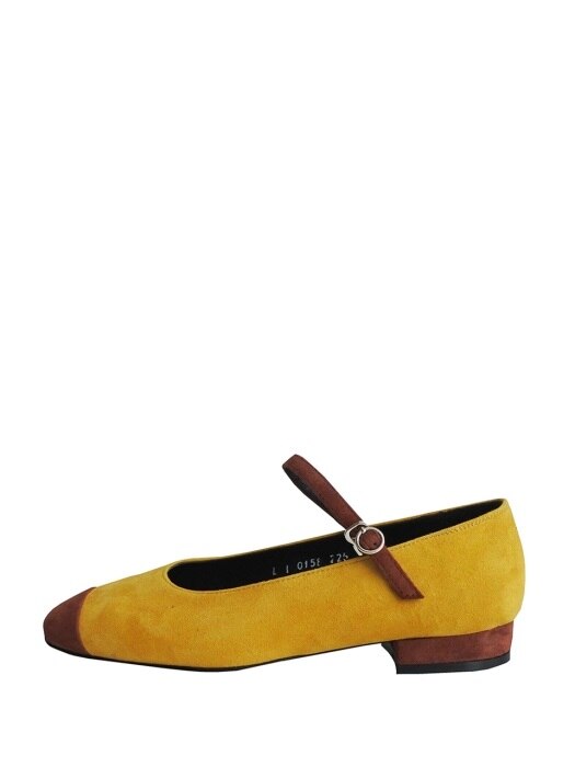 fla mary jane shoes - yellow+brown