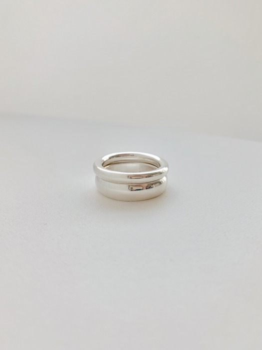 duet ring (silver)
