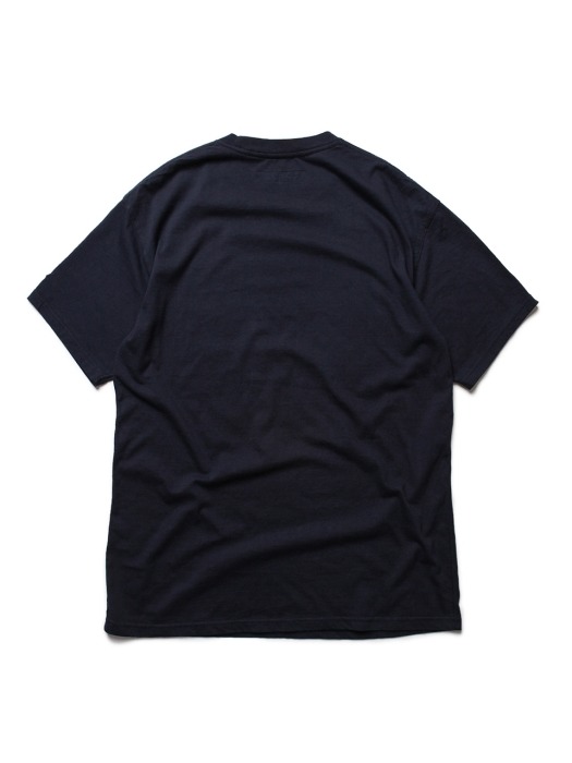 &quot;Back to the weekend&quot; Loose Fit Crewneck -Navy-