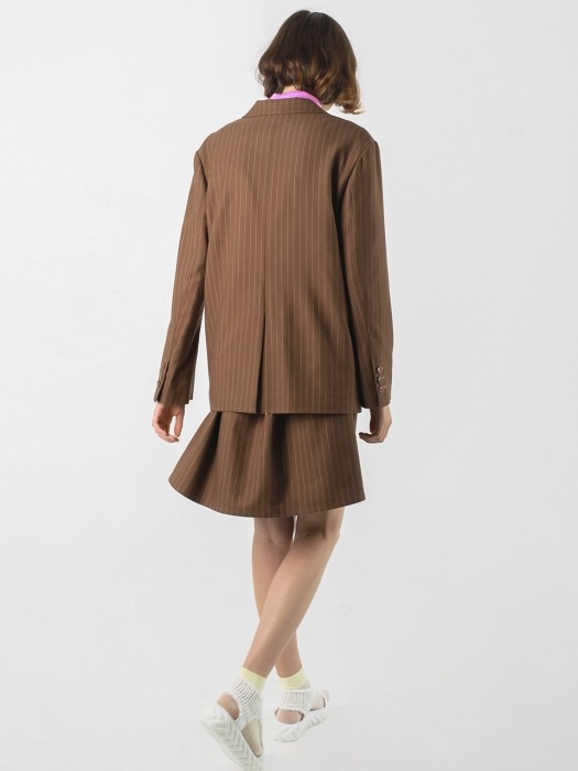 Colortherapy pin jacket_brown