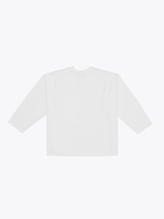 Oversized Long Sleeve T-Shirt - White