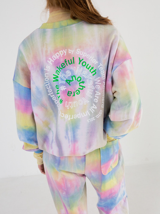 Oversized Candy Sweatshirt [Rainbow]