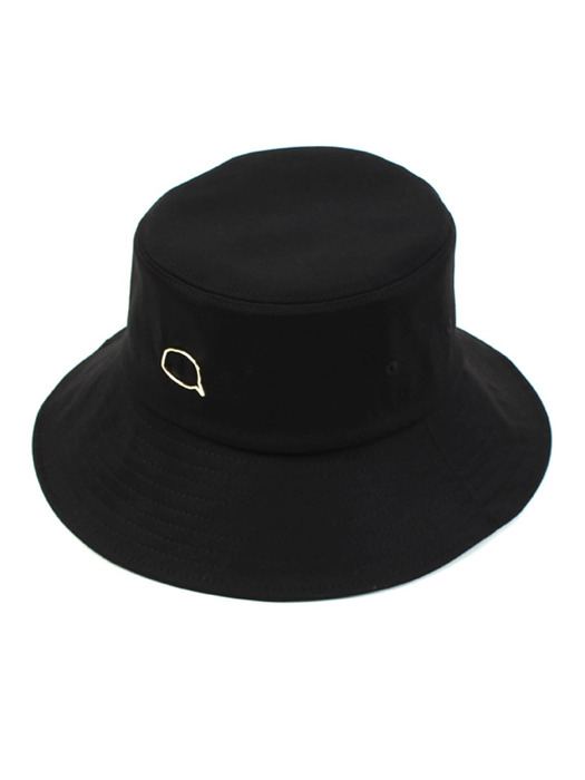 Gold Bubble Over Bucket Hat Black 오버버킷햇